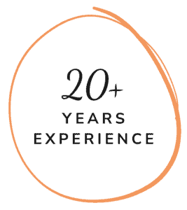 Clementine Catering 20 Years Experience Badge