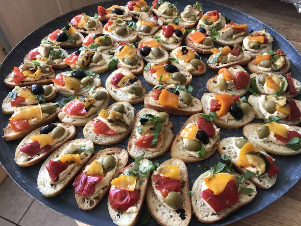 A photo of canapes