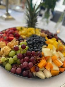 A photo of a fruit platter