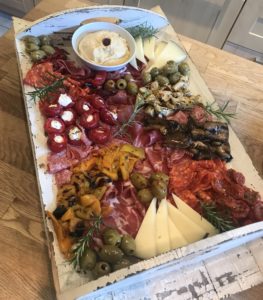 A photo of a grazing board