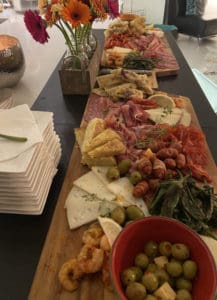 A photo of a grazing board