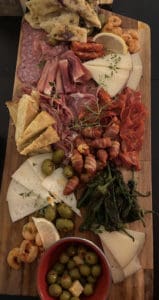 A photo of a grazing board