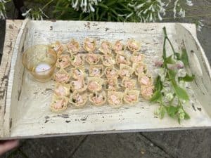 A photo of canapes
