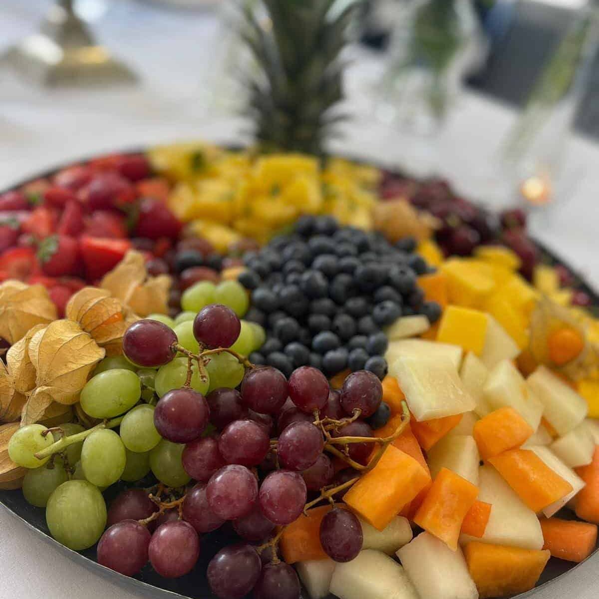 A photo of a fruit platter