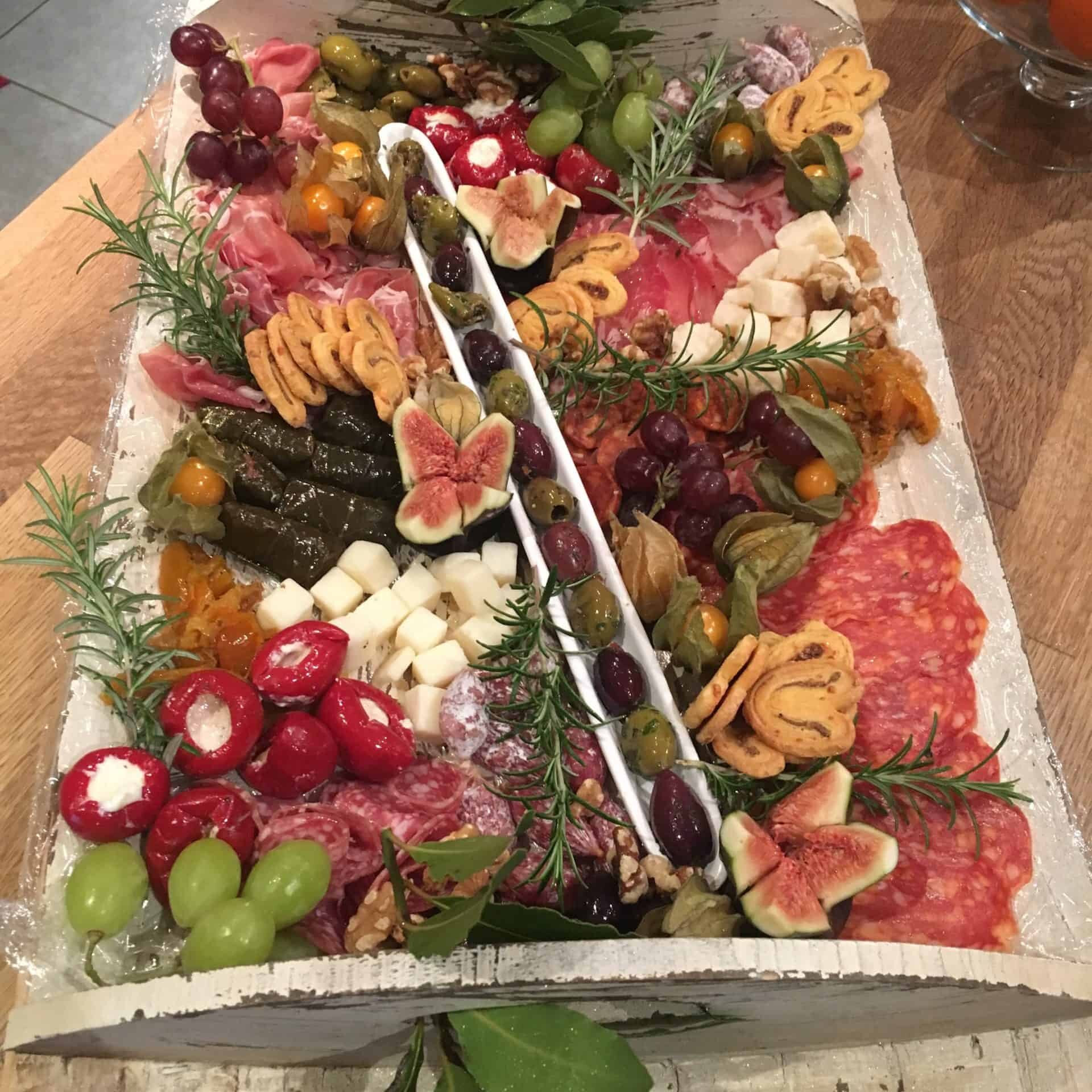 A photo of a grazing board